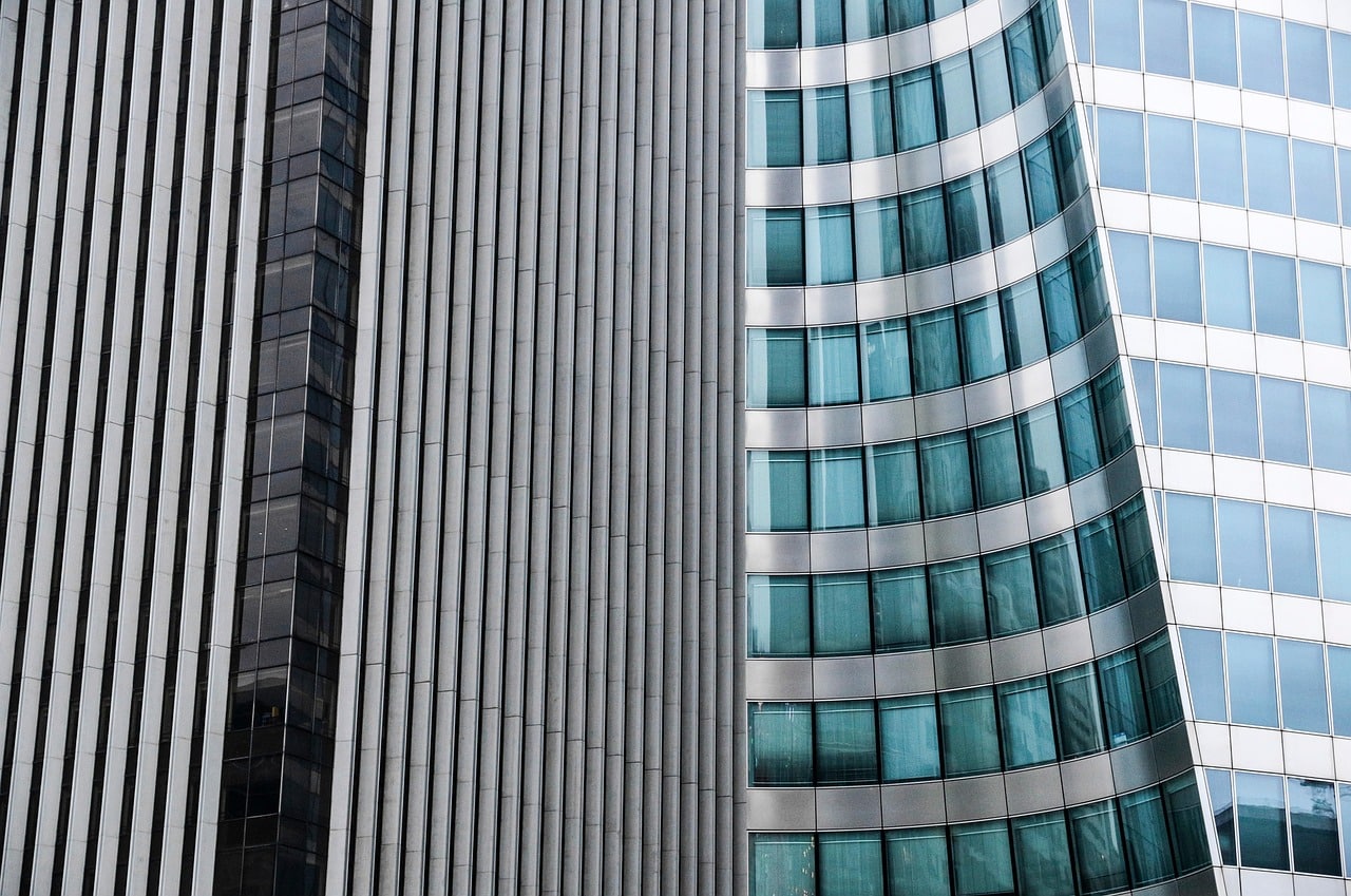 corporate business skyscrapers